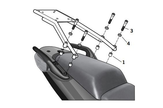 Support Top Case Shad CBF1000 F (10-13) Support Top Case Shad CBF1000 F (10-13)