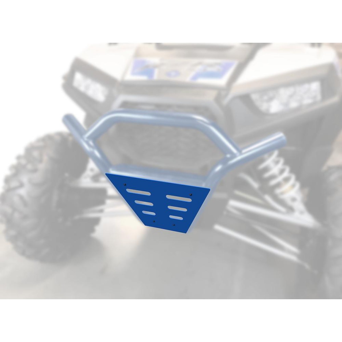 Plaque de Finition Bleu MOOSE pour Bumper Avant Polaris RZR 900 - 1000 XP - 1000 XP-4 (15-18)