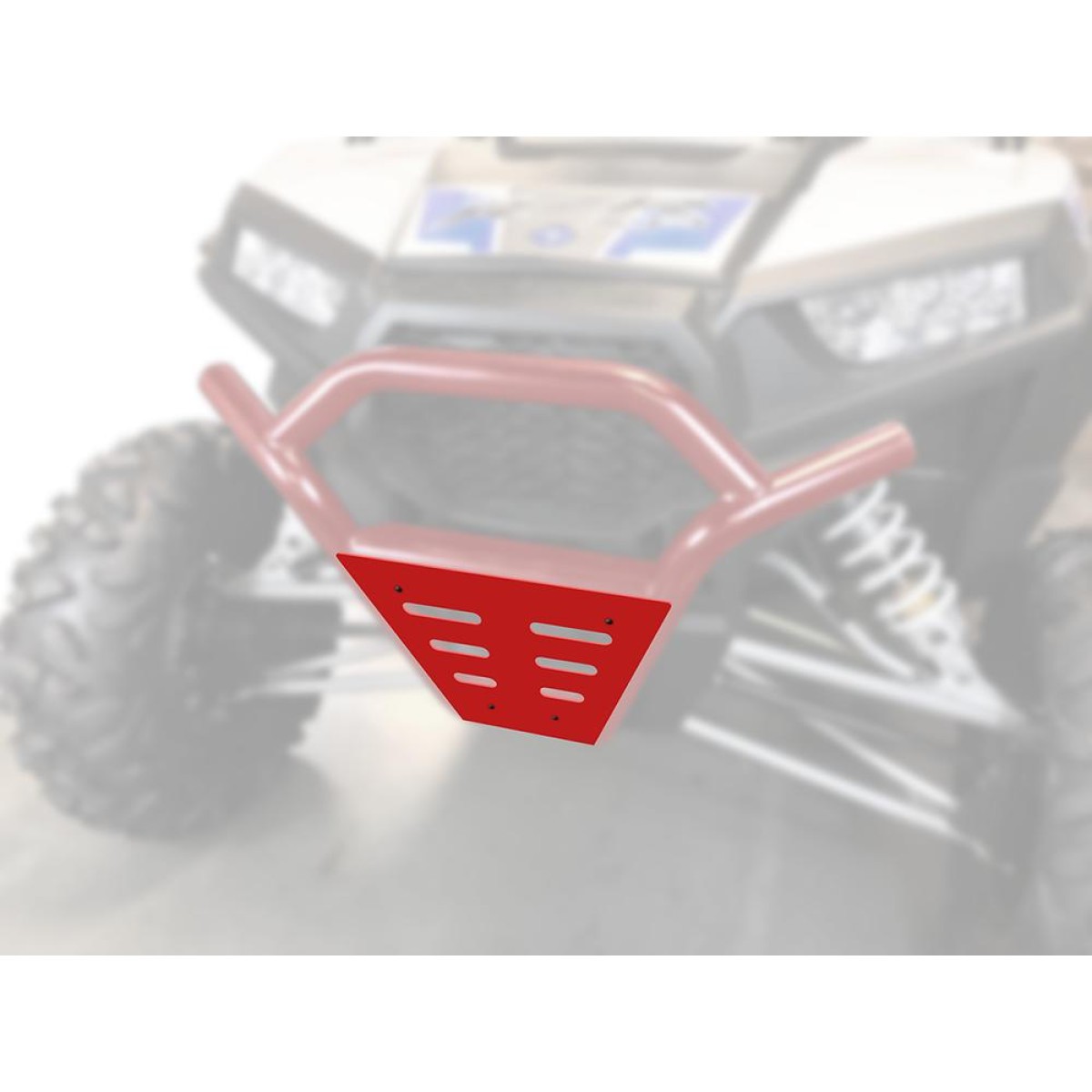 Plaque de Finition Bleu MOOSE pour Bumper Avant Polaris RZR 900 - 1000 XP - 1000 XP-4 (15-18)