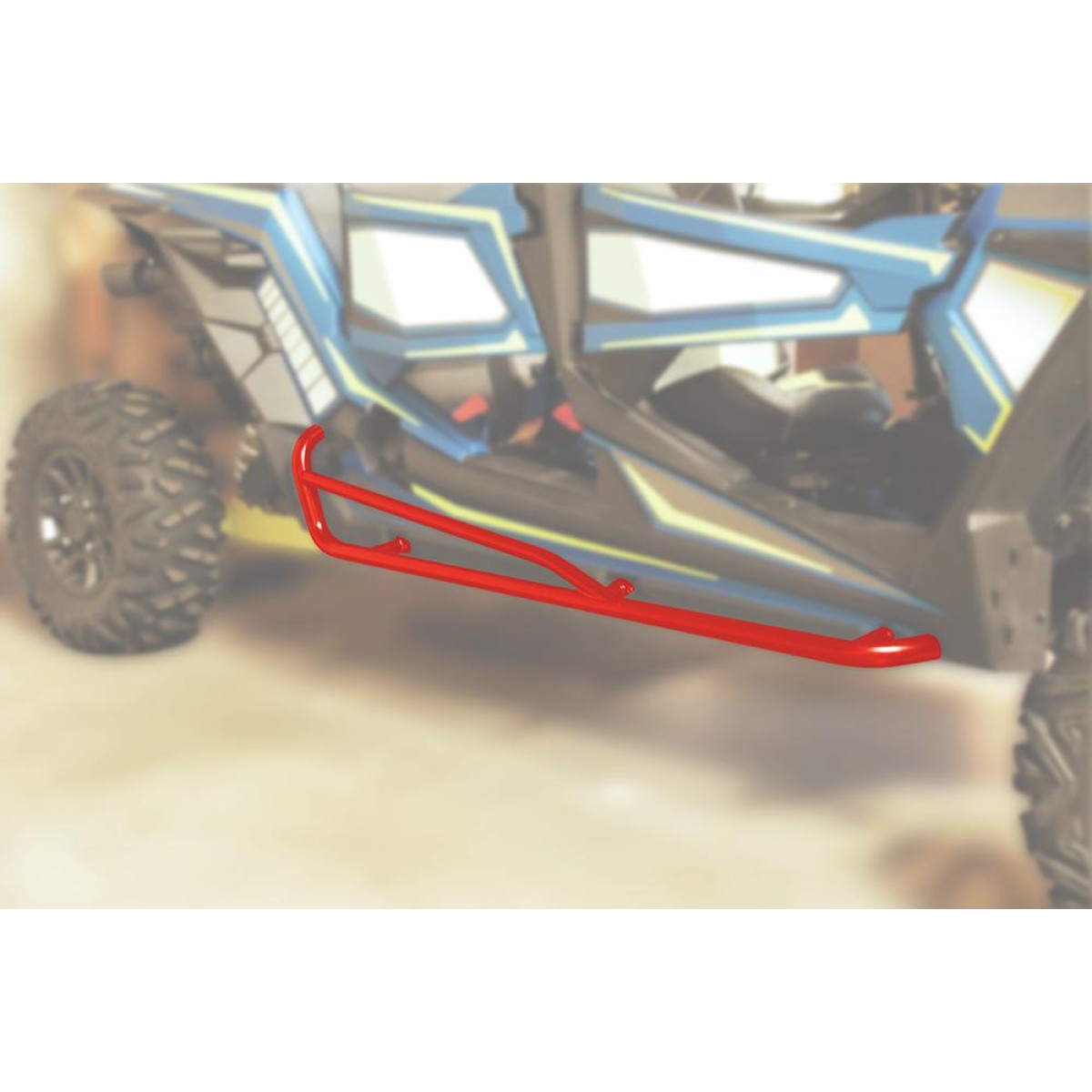 Protections Latérales Rouge MOOSE pour SSV Polaris 900 RZR 4 (15-18) 1000 RZR 4 (14-18) 1000 RZR 4 Turbo (16-18)