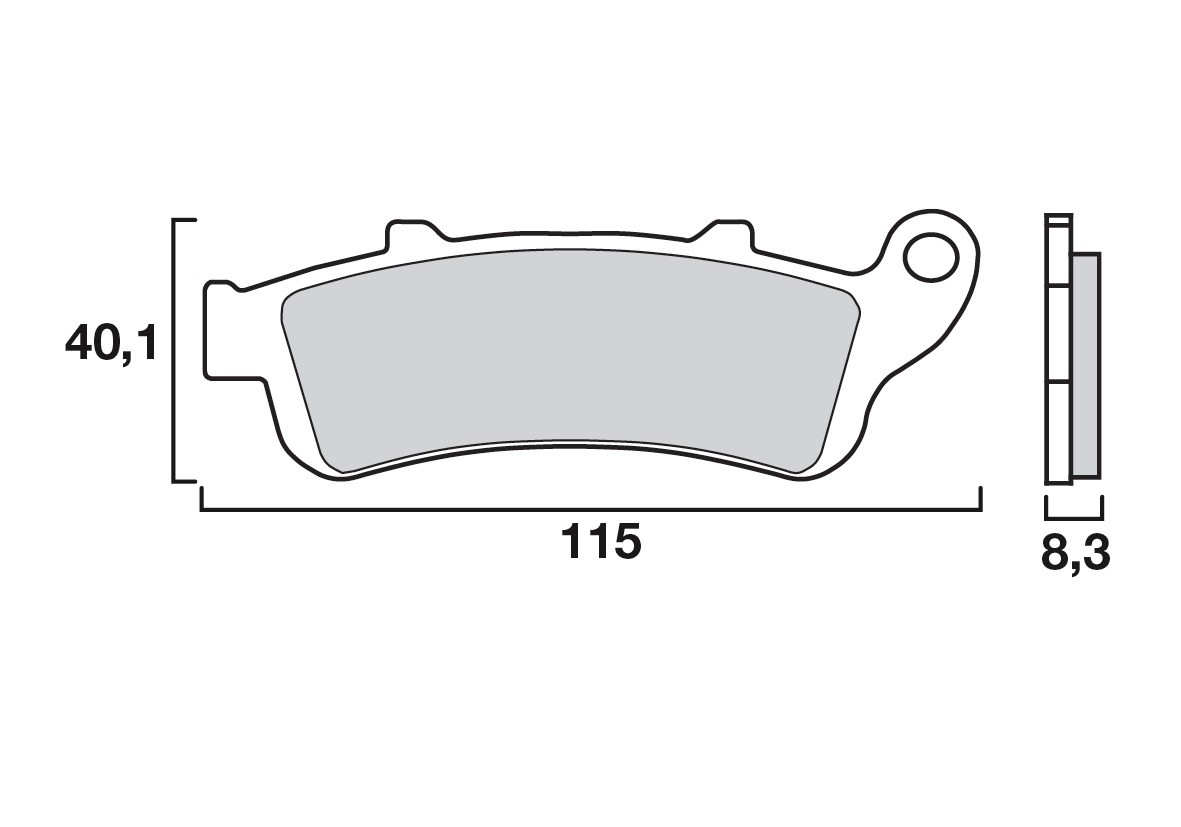 Plaquette de frein Avant Scooter Brenta FT3023 - Organique Route