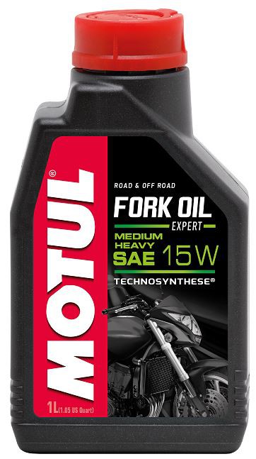 Huile Motul Fork Oil Expert Medium/Heavy 15W 1 Litre, pour fourche moto