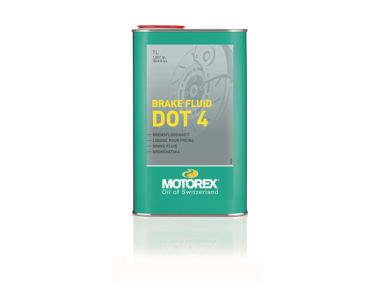 Liquide de frein Motorex Brake Fluid DOT 4 pour Moto 1 Litre
