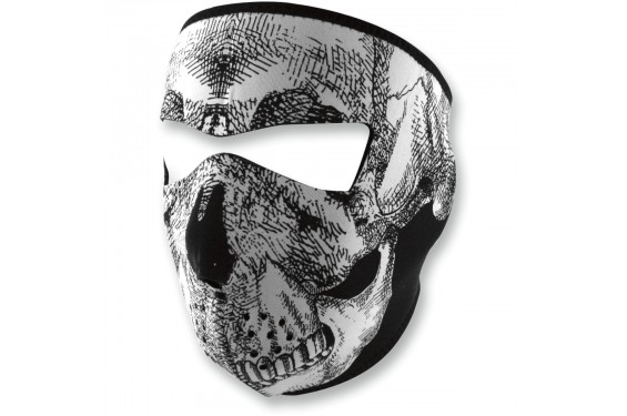 Masque Facial Néoprène ZANHEADGEAR Skull Face Moto - Quad - Scooter