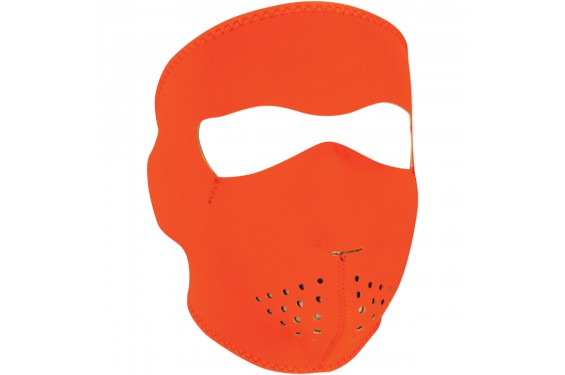 Masque Facial Néoprène ZANHEADGEAR Jaune - Orange Moto - Quad - Scooter