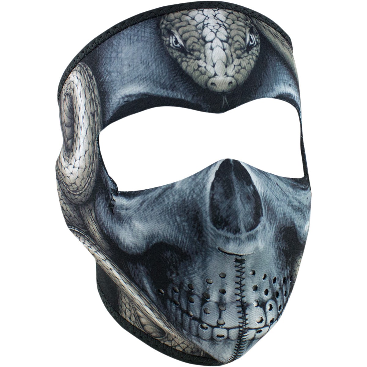 Masque Facial Néoprène ZANHEADGEAR Snake Skull Moto - Quad - Scooter
