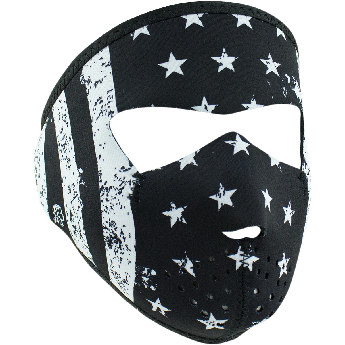 Masque Facial Néoprène ZANHEADGEAR Flag (Small) Moto - Quad - Scooter