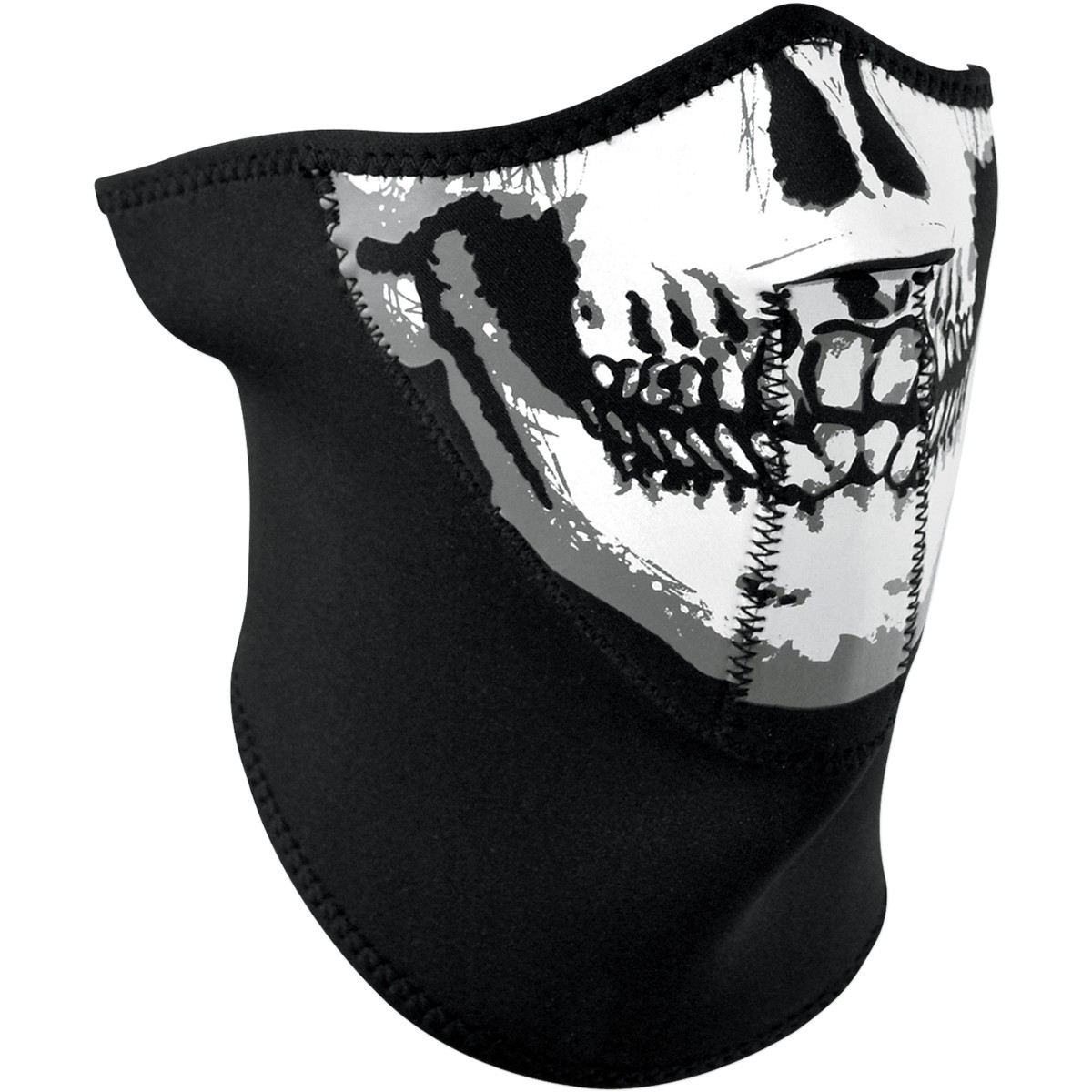 1/2 Masque Facial Néoprène 3 Couches ZANHEADGEAR Skull Face Moto - Quad - Scooter