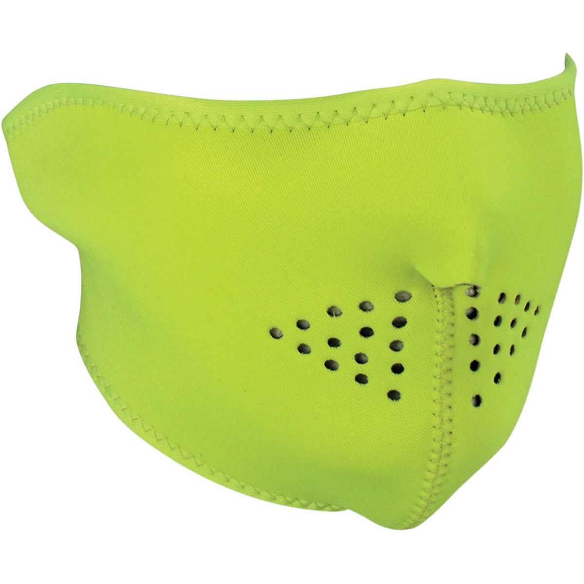 1/2 Masque Facial Néoprène ZANHEADGEAR Jaune Moto - Quad - Scooter