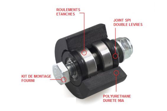 Roulette de Chaîne supérieur All Balls pour Kawasaki KX85 (01-18) KX100 (01-18) - 79-5012 Roulette de Chaîne supérieur All Balls pour Kawasaki KX85 (01-18) KX100 (01-18) - 79-5012