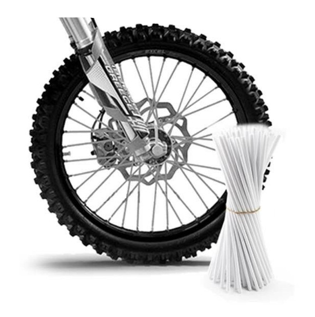 Couvre Rayon Blanc pour Motocross et enduro