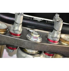 Entretoise de pontet Alu Scar Rouge pour CRF250 R (04-21) CRF450 R (02-21) CRF450 RX (17-20)