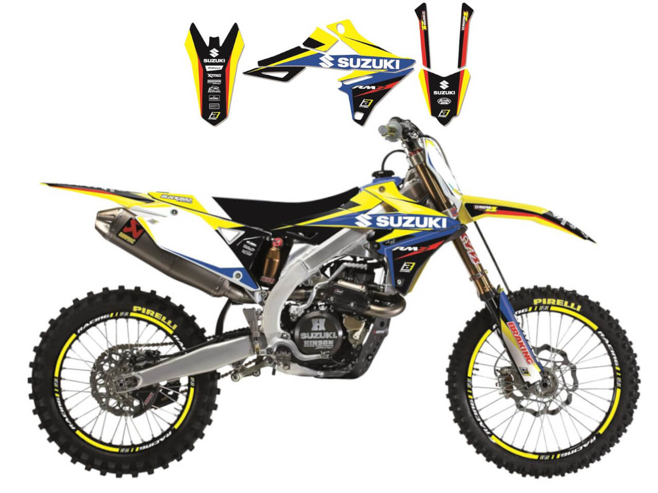 Kit Déco Suzuki Dream Graphic 4 pour RM-Z250 (07-09)