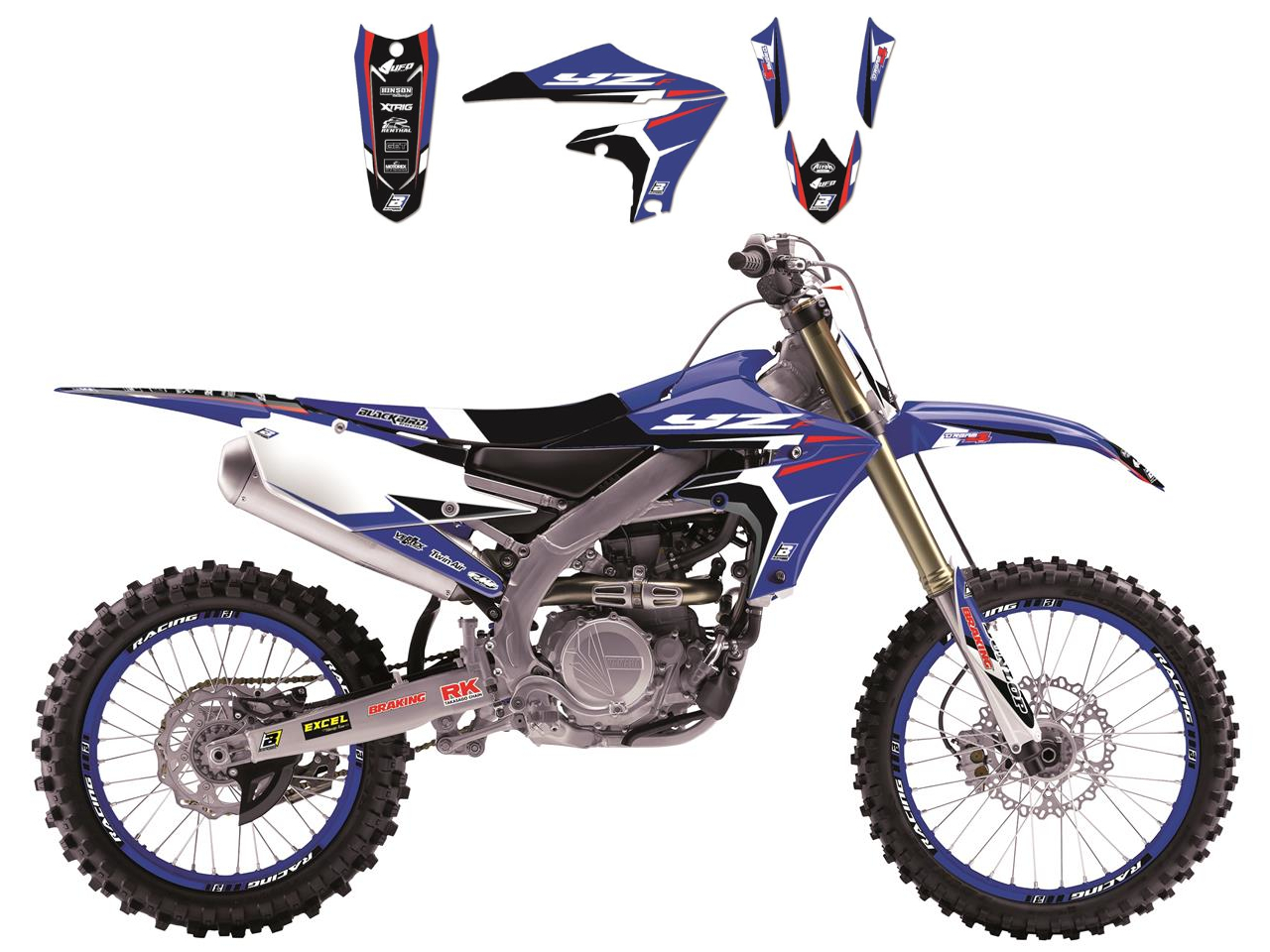 Kit Déco Yamaha Dream Graphic 4 pour WR250 F (03-04) WR450 F (03-04)
