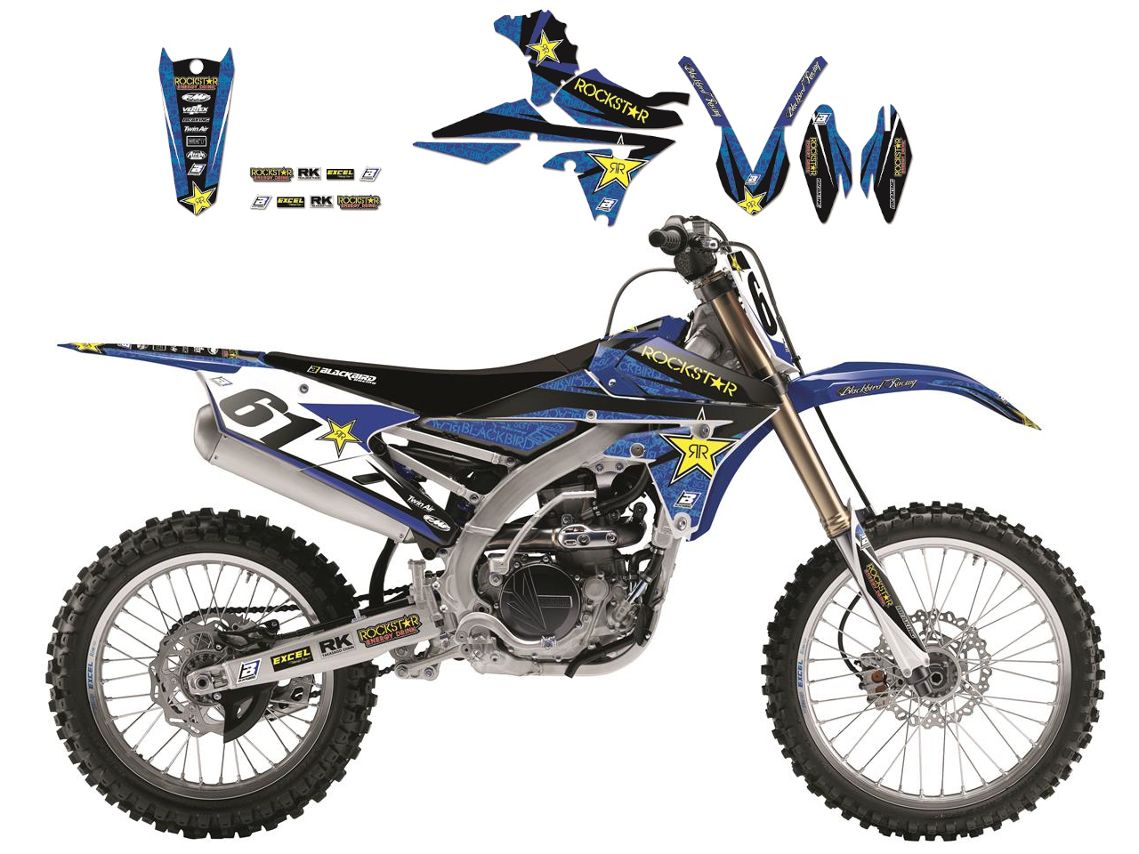 Kit Déco Yamaha Rockstar Energy Drink pour YZF 250 (19-20) YZF 450 (18-20)