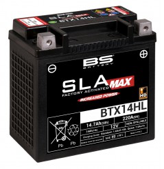 Batterie Moto BS BTX14HL SLA MAX, Spéciale Harley