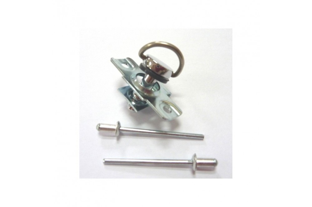 Fixations Carénage Moto Oldbones - Lot De 10, 1/4 De Tour, 17mm, Chrome Noir