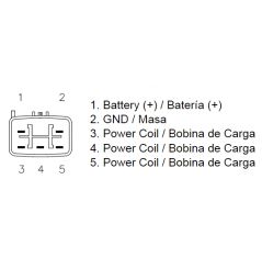 Redresseur / Régulateur Moto pour Yamaha XVZ1300 Royal Star/Venture (01-11) XVZ1300 Royal Star Tour (05-07) XV1600 (99-03) XV170