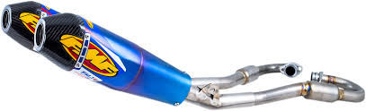 Ligne d'Échappement FMF Megabomb Factory 4.1 RCT Titane Bleu pour Honda CRF250 R (18-19)