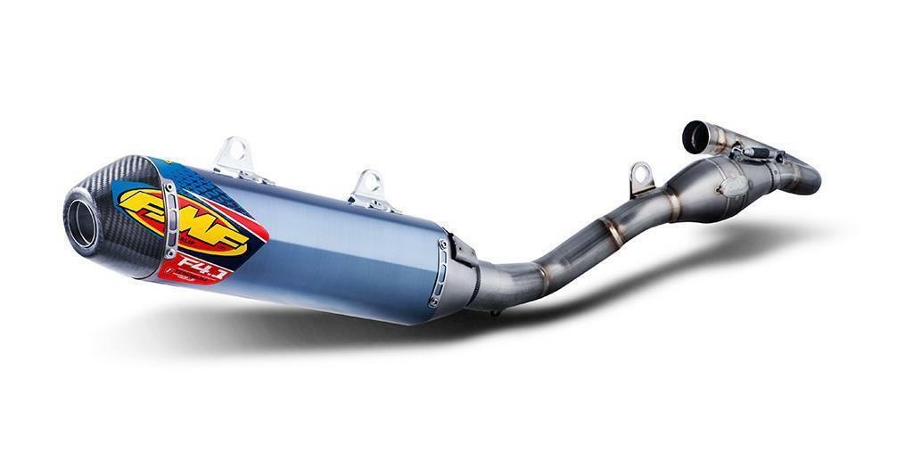 Ligne d'Échappement FMF Megabomb Factory 4.1 RCT titane bleu pour FC450 (19-20)