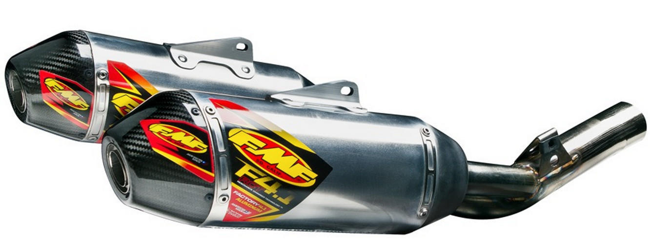 Double Silencieux FMF Factory 4.1 RCT Alu / Carbone pour Honda CRF250 R (14-17)