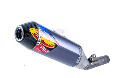 Silencieux FMF Factory 4.1 RCT Titane bleu / Carbone pour CRF450 R / RX (17-20)