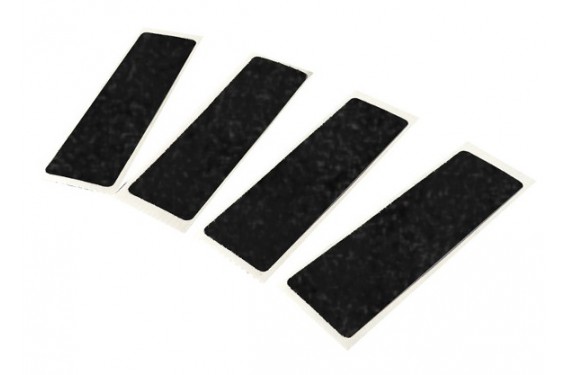 Lot De 2 Autocollants Réfléchissants Noirs - Sécurité Pour Casque, Vélo, Scooter, Voiture - Visible La Nuit