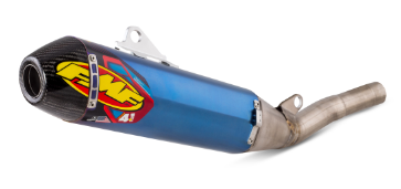 Silencieux FMF Factory 4.1 RCT Titane bleu / Carbone pour Yamaha YZ250 F (19-25)