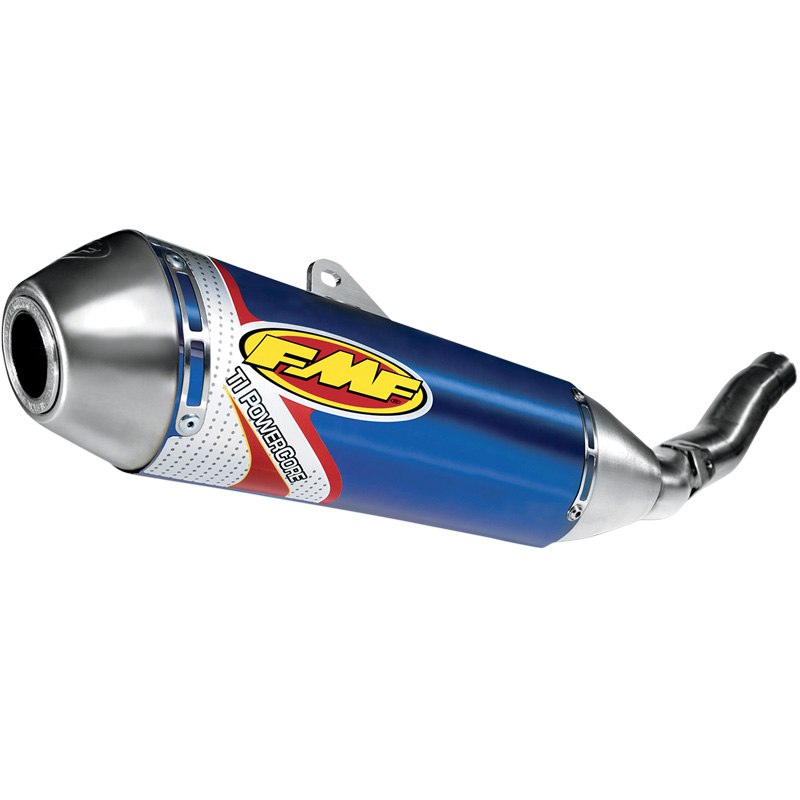 Silencieux FMF Titanium Powercore Anodisé Bleu pour Yamaha WRF250 (07-14) WRF450 (07-11)