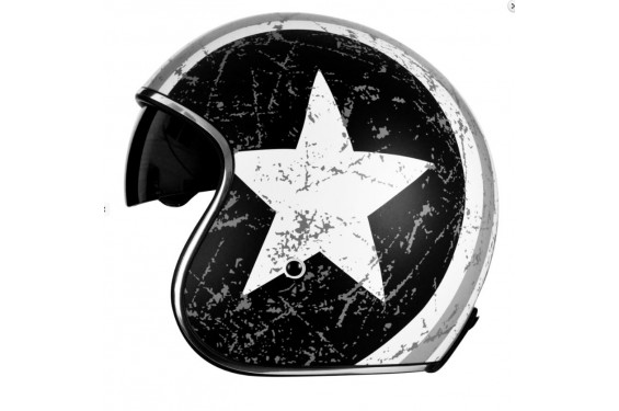 Casque Moto ORIGINE SPRINT REBEL STAR Gris / Blanc