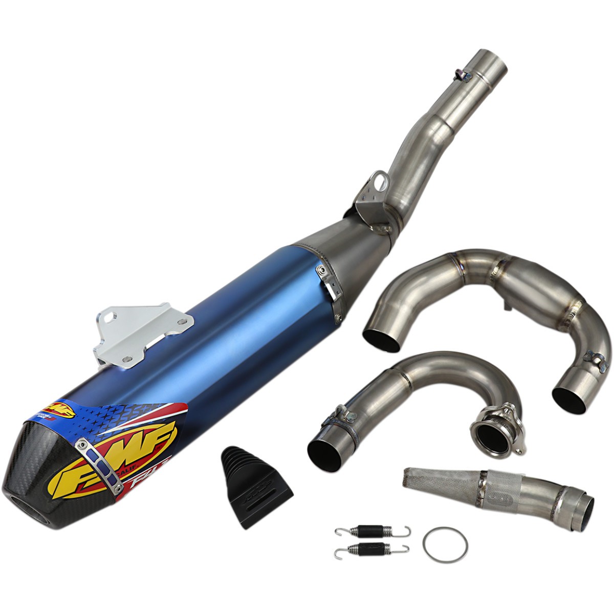 Ligne d'Échappement FMF Megabomb Factory 4.1 RCT titane bleu pour Yamaha YZ450 F (18-19)