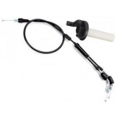 Jeu De Poignées Guidon Moto Avec Câble Accélérateur 90cm - Compatible Honda CRF50, XR70, Pitbike