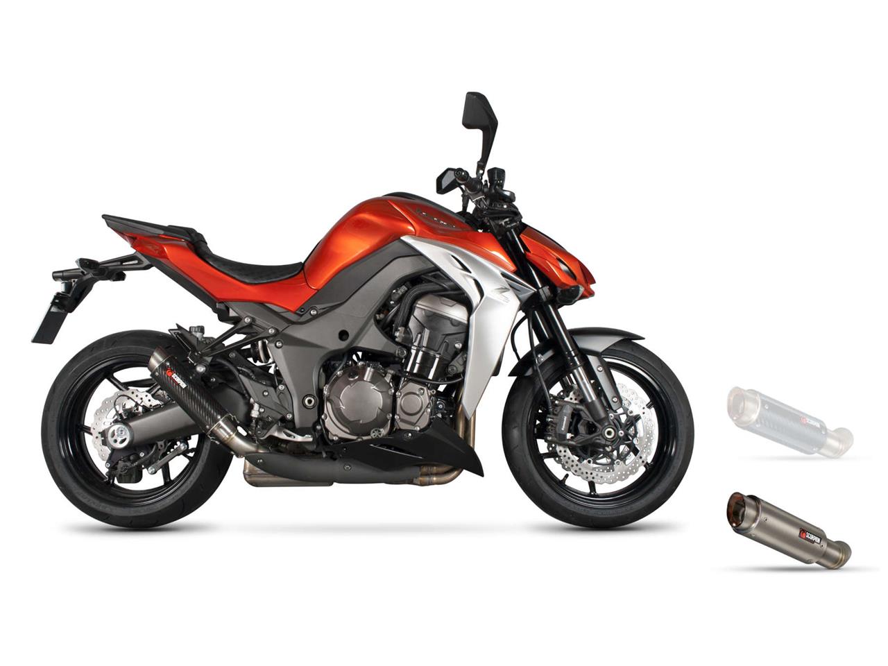 Silencieux Scorpion RP-1 GP Titane pour Kawasaki Z1000 (14-19)