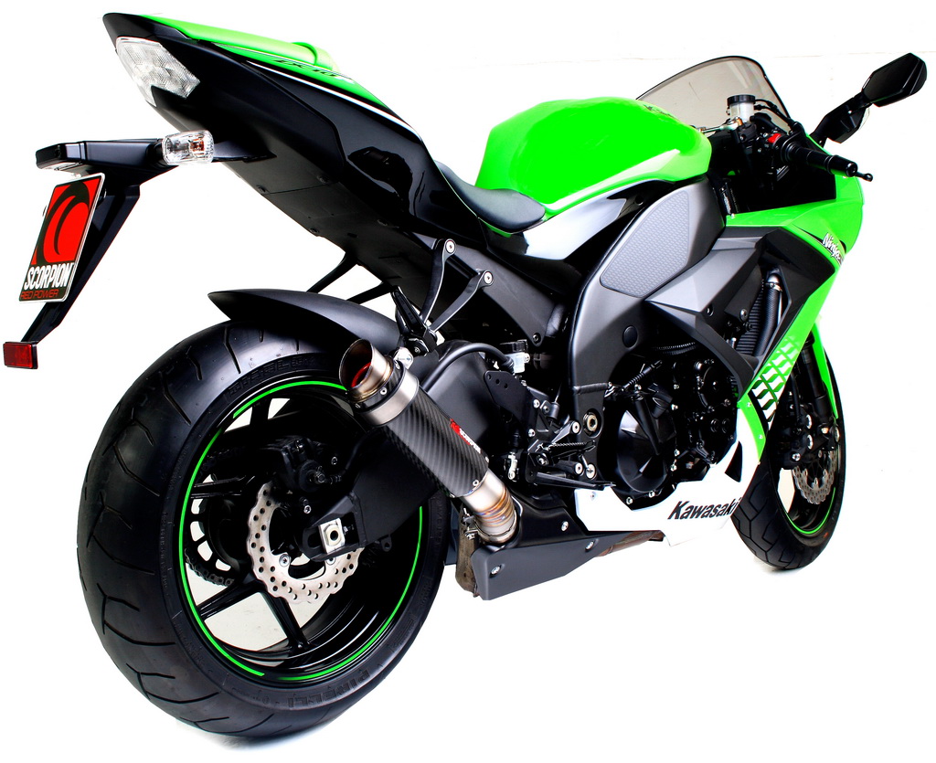 Silencieux Scorpion RP-1 GP Carbone pour Kawasaki ZX10R (08-10)