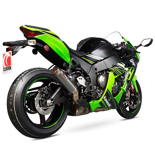Silencieux Scorpion RP-1 GP Titane pour Kawasaki ZX10R (16-20) ZX10RR (17-19)