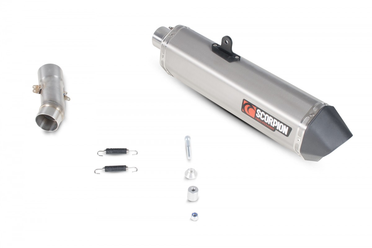 Silencieux d'échappement Moto Scorpion Serket Inox pour BMW F800 GT, R (13-16)