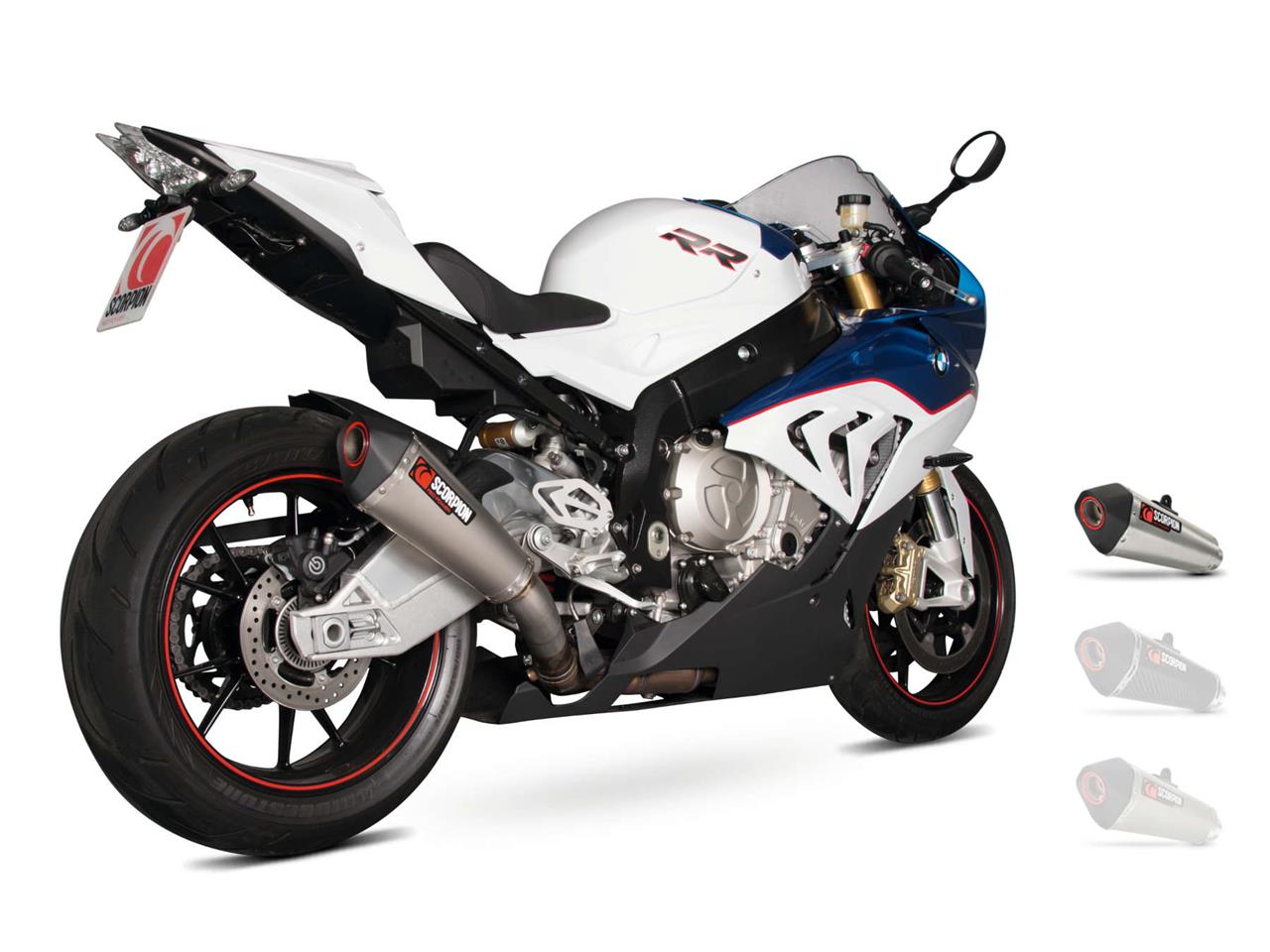 Silencieux d'échappement Moto Scorpion Serket Carbone pour BMW S1000 RR (15-19)