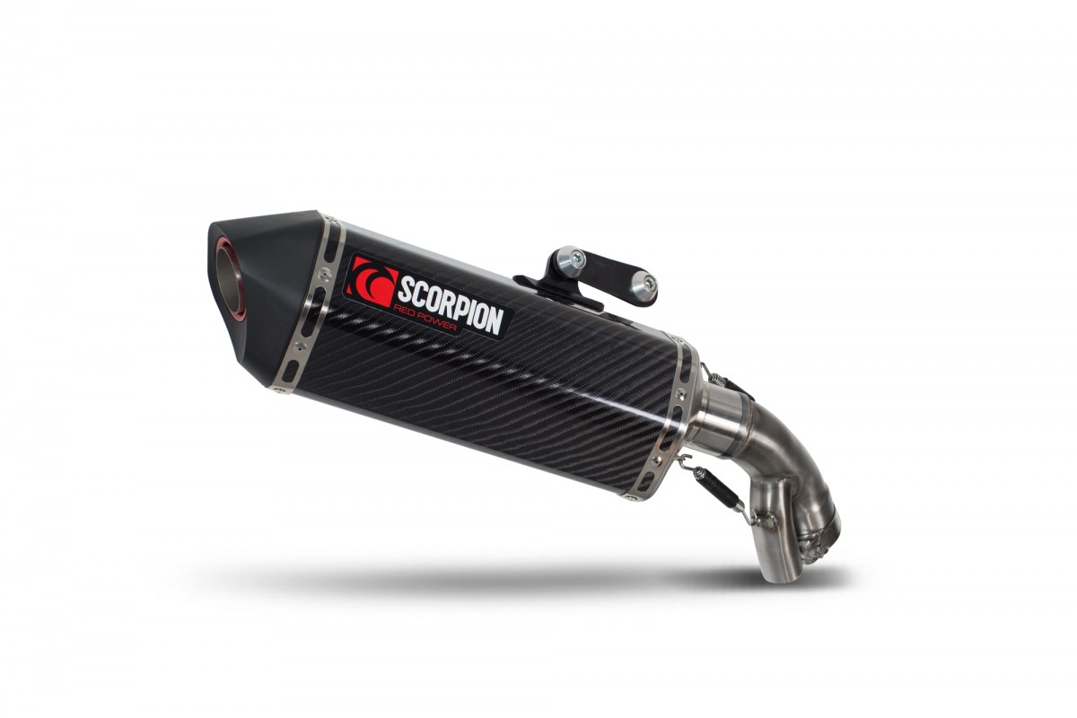 Silencieux d'échappement Moto Scorpion Serket Carbone pour BMW S1000 XR (16-19)
