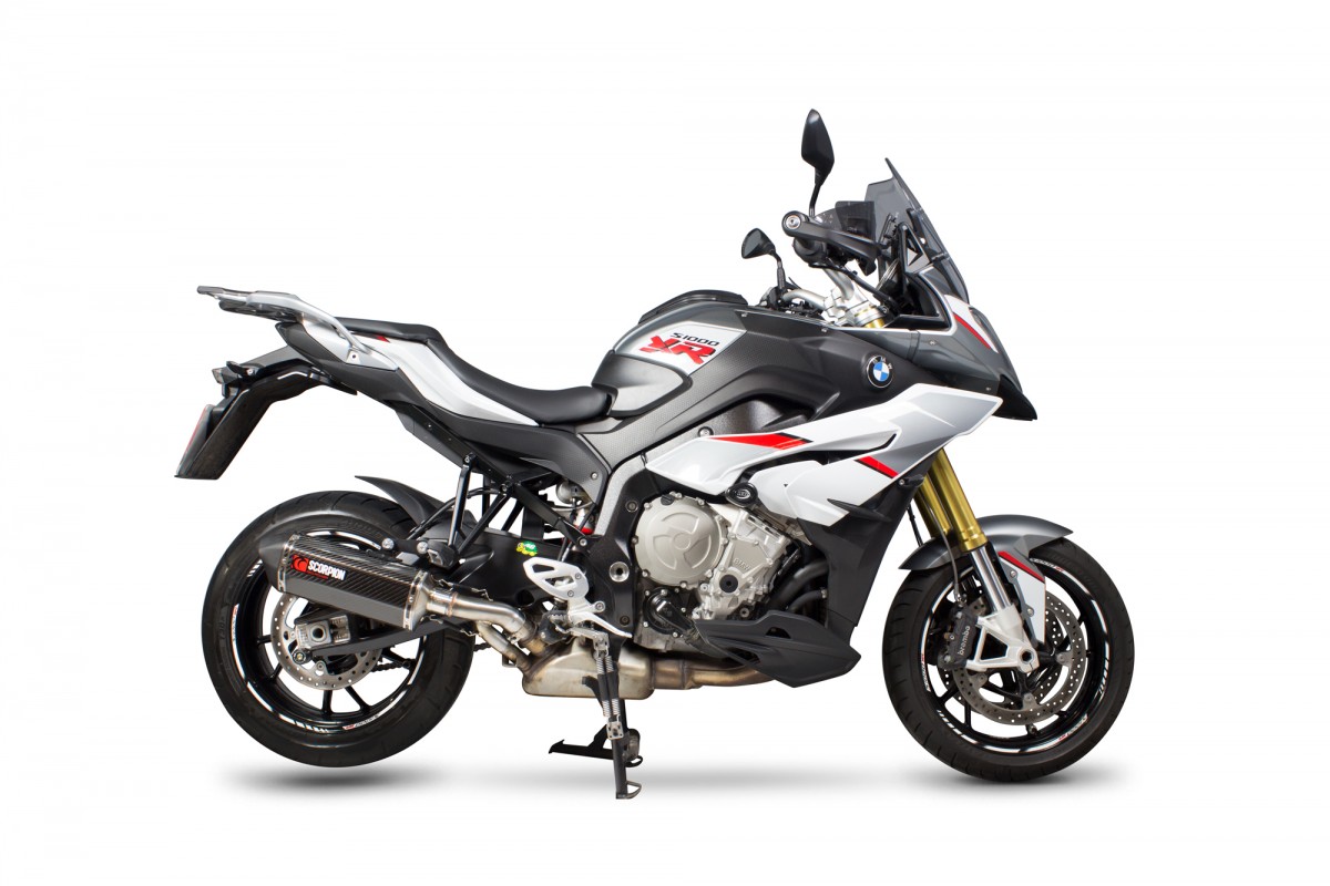 Silencieux d'échappement Moto Scorpion Serket Carbone pour BMW S1000 XR (16-19)