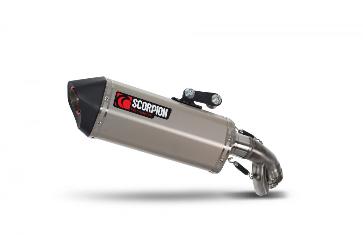 Silencieux d'échappement Moto Scorpion Serket Titane pour BMW S1000 XR (16-19)