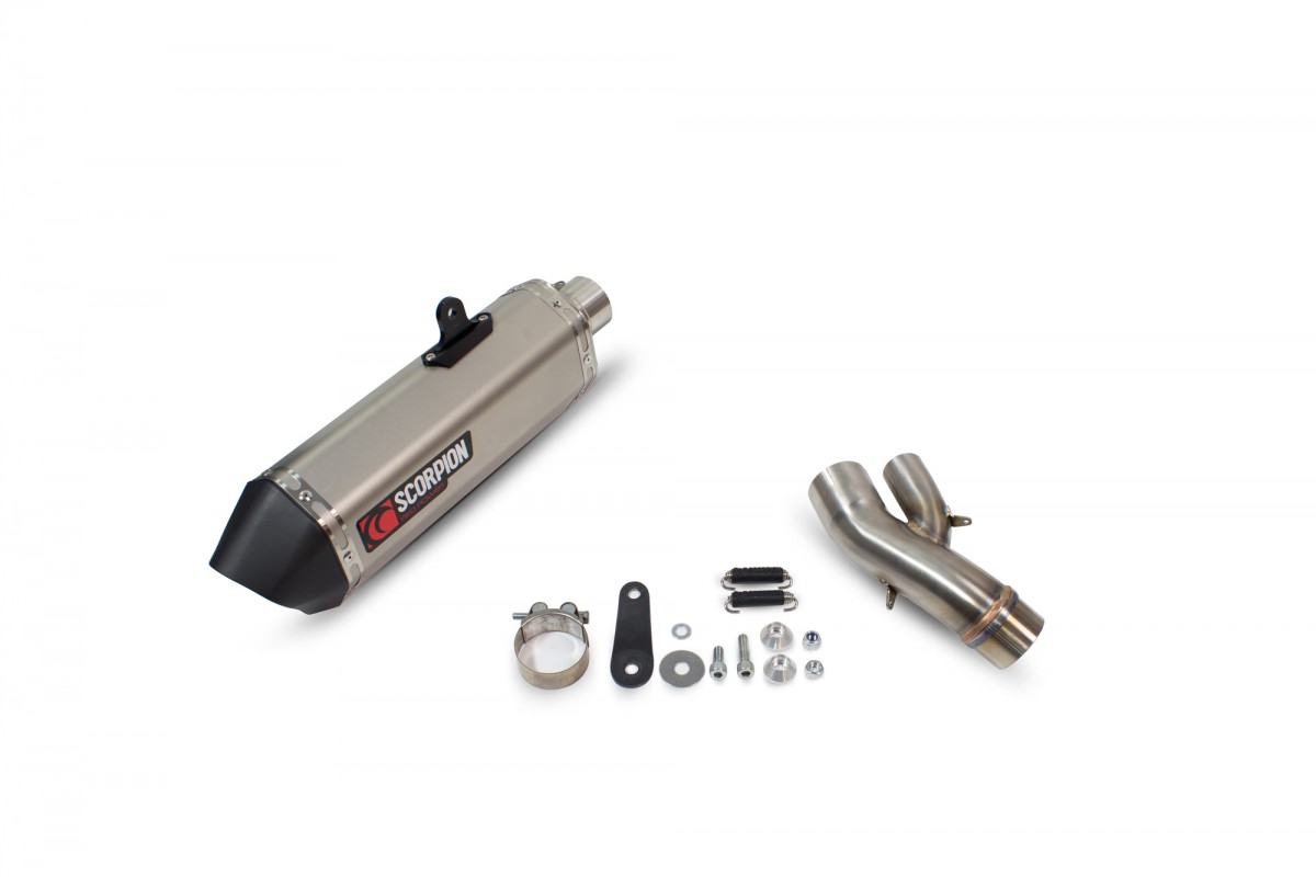 Silencieux d'échappement Moto Scorpion Serket Titane pour BMW S1000 XR (16-19)