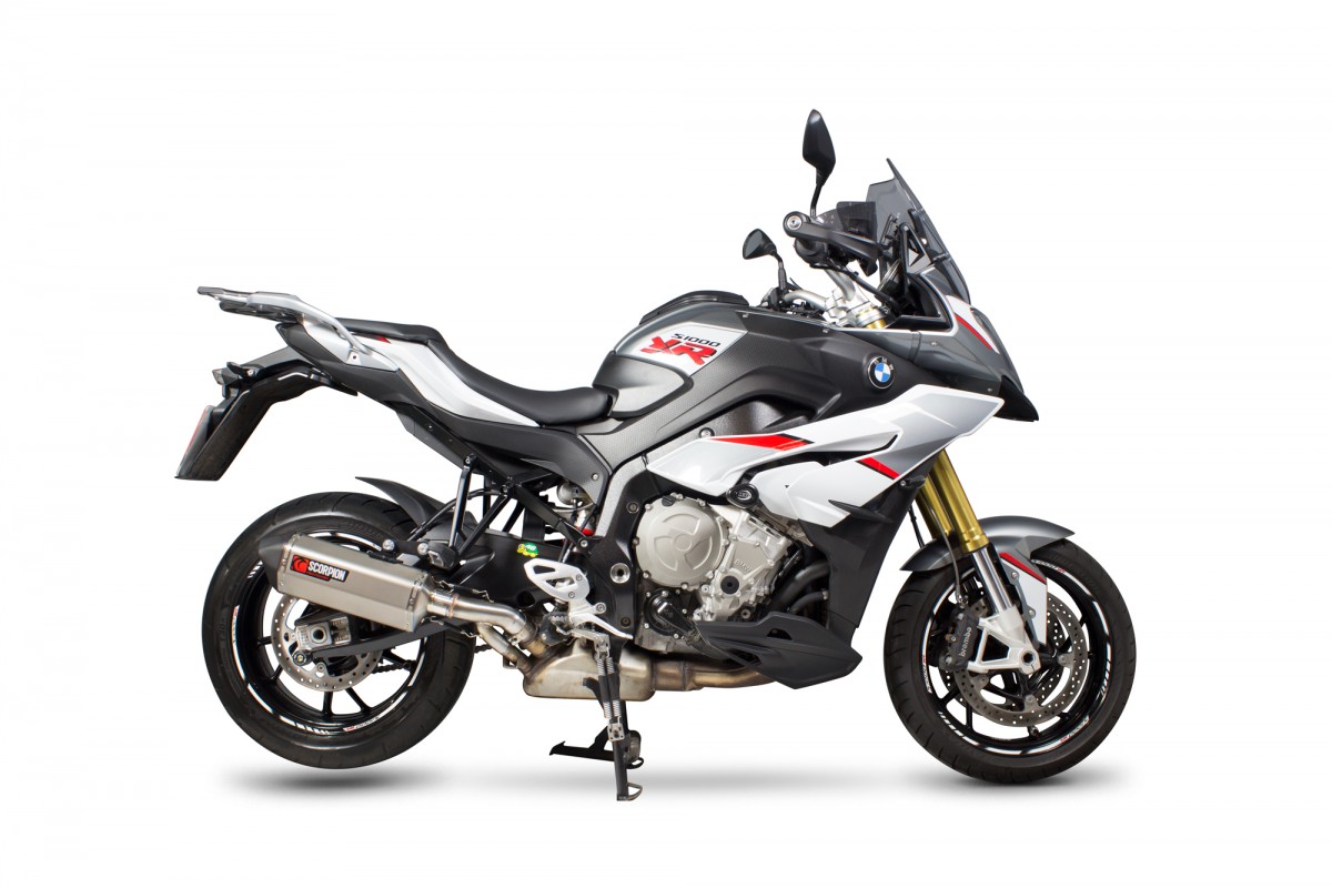 Silencieux d'échappement Moto Scorpion Serket Titane pour BMW S1000 XR (16-19)