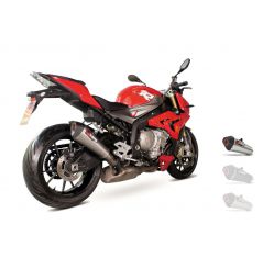 Silencieux d'échappement Moto Scorpion Serket Inox pour BMW S1000 R (14-19)
