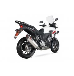 Silencieux d'échappement Moto Scorpion Serket Inox pour Honda CB500 F, X (13-15)