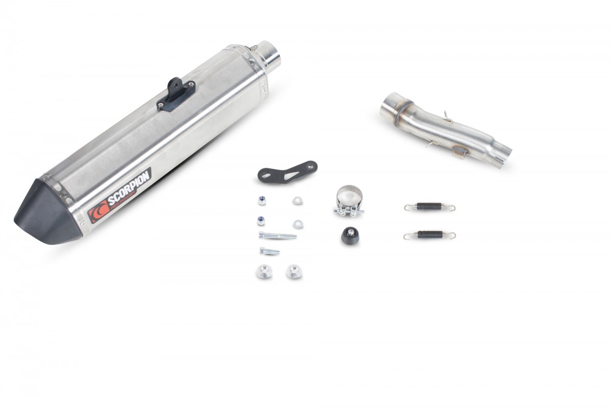 Silencieux d'échappement Moto Scorpion Serket Inox pour Honda NC 750 S/X (14-18)