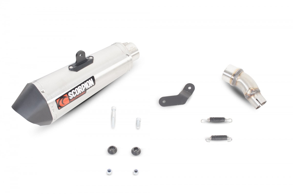 Silencieux d'échappement Moto Scorpion Serket Inox pour Kawasaki Ninja 300 (12-17) - Z300 (15-19)