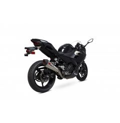 Silencieux d'échappement Moto Scorpion Serket Inox pour Kawasaki Ninja 400 (18-19)