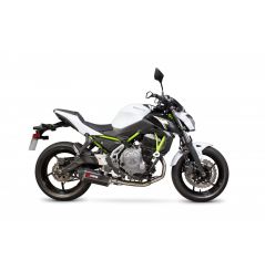 Ligne d'échappement Moto Scorpion Serket Carbone pour Kawasaki Z650 (17-19)