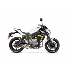 Ligne d'échappement Moto Scorpion Serket Titane pour Kawasaki Z650 (17-19)