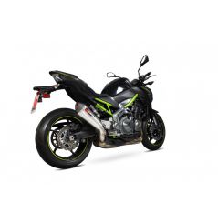 Silencieux d'échappement Moto Scorpion Serket Inox pour Kawasaki Z900 (17-19)
